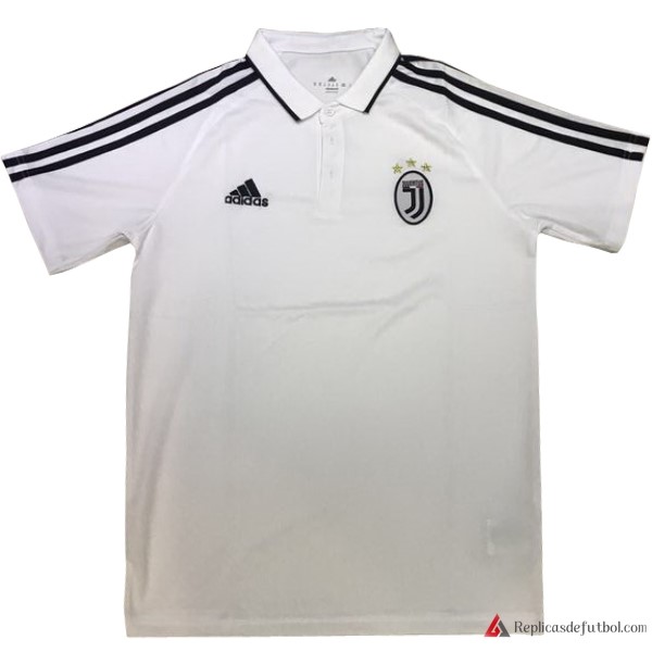 Polo Juventus 2017-2018 Blanco Negro